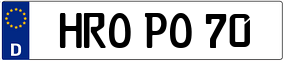 Truck License Plate